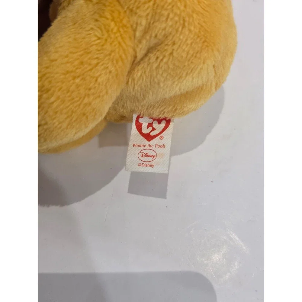 TY Beanie Babies Disney Winnie the Pooh Plush Bear 2013 Red Shirt With Tags